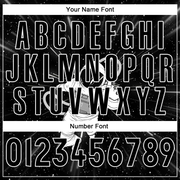 Custom Black Black-White 3D Pattern Design Astronaut Authentic Baseball Jersey