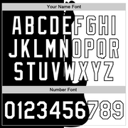 Custom Black White 3D Pattern Design Music Festival Guitar Rock And Roll Authentic Baseball Jersey