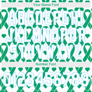 Custom Kelly Green White-Light Blue 3D Pattern Design Breast Cancer Authentic Baseball Jersey