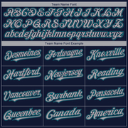 Custom Navy Gray-Teal 3D Seattle City Edition Fade Fashion Authentic Baseball Jersey