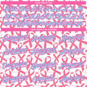 Custom Pink Light Blue-Pink 3D Pattern Design Breast Cancer Authentic Baseball Jersey