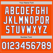 Custom Orange White-Royal Authentic Fade Fashion Baseball Jersey