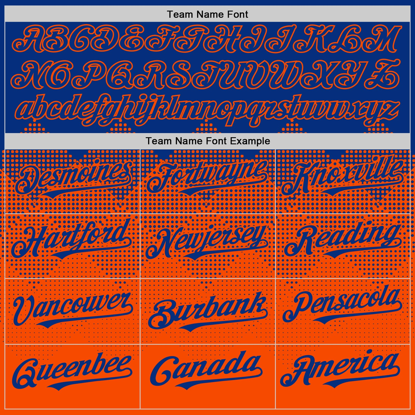 Custom Royal Orange 3D Pattern Design Gradient Square Shapes Authentic Baseball Jersey