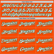 Custom Orange White-Green Authentic Fade Fashion Baseball Jersey