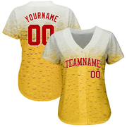 Custom 3D Pattern Design Bubble Of Beer In Glass Authentic Baseball Jersey