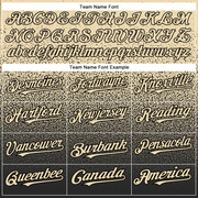 Custom Cream Black Authentic Fade Fashion Baseball Jersey