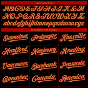 Custom Black Old Gold-Red 3D San Francisco City Edition Fade Fashion Authentic Baseball Jersey