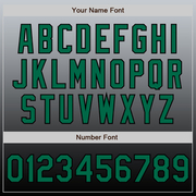 Custom Gray Kelly Green-Black Authentic Fade Fashion Baseball Jersey