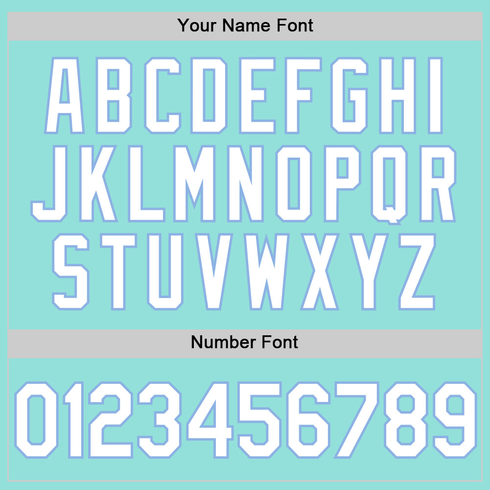 Custom Ice Blue White-Light Blue Authentic Baseball Jersey