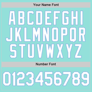 Custom Ice Blue White-Light Blue Authentic Baseball Jersey