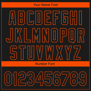 Custom Black Orange 3D Philadelphia City Edition Fade Fashion Authentic Baseball Jersey