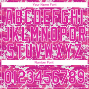 Custom Camo Deep Pink-Black 3D Pink Ribbon Breast Cancer Awareness Month Women Health Care Support Authentic Baseball Jersey