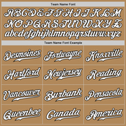 Custom Old Gold White-Black Authentic Fade Fashion Baseball Jersey