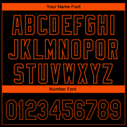 Custom Black Orange 3D Baltimore City Edition Fade Fashion Authentic Baseball Jersey