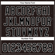 Custom Black White 3D Pattern Design Starry Sky Authentic Baseball Jersey