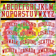 Custom Tie Dye Red-White 3D Authentic Baseball Jersey