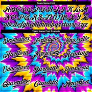 Custom Tie Dye Black-White 3D Authentic Baseball Jersey