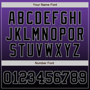 Custom Purple Black-Gray Authentic Fade Fashion Baseball Jersey