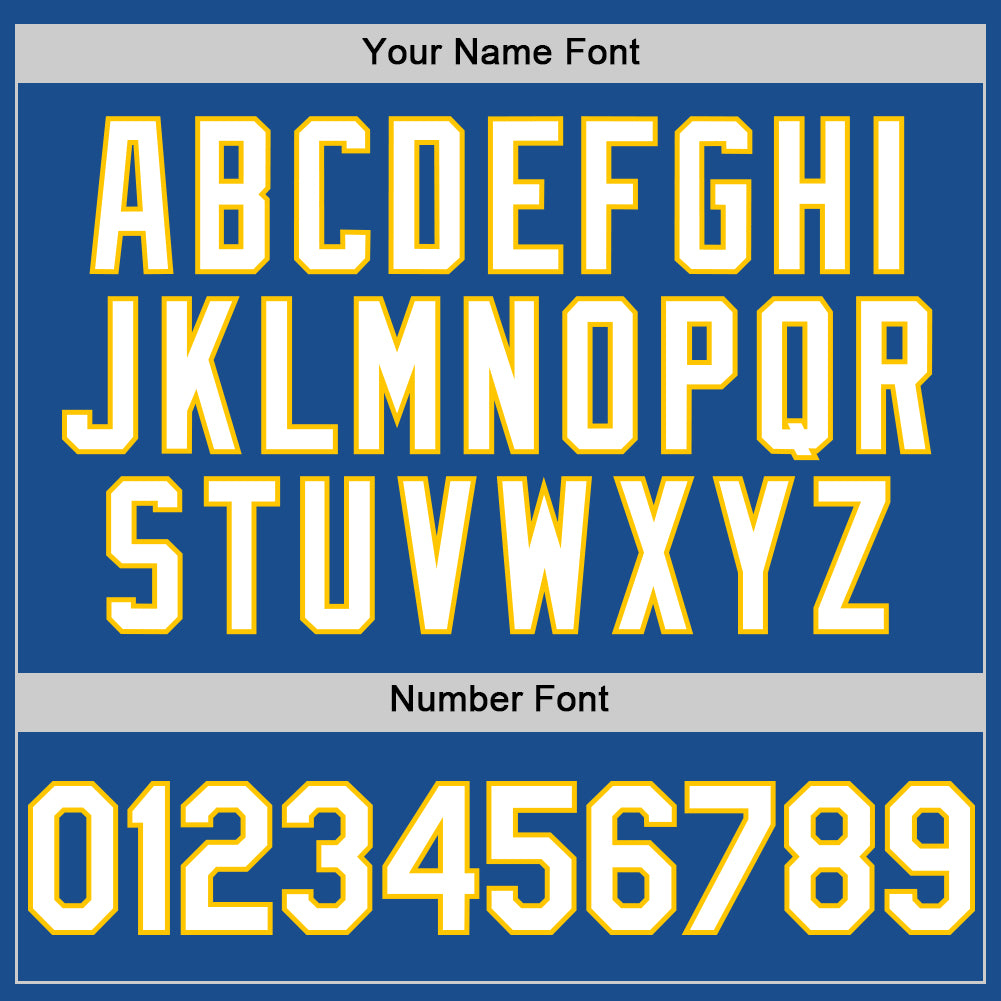 Custom Blue White-Yellow Mesh Authentic Throwback Baseball Jersey