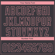 Custom Steel Gray Medium Pink 3D Washington City Edition Fade Fashion Authentic Baseball Jersey