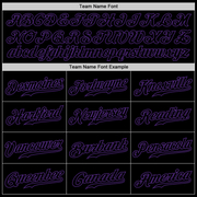 Custom Black Black-Purple Authentic Skull Fashion Baseball Jersey