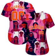Custom 3D Pink Ribbon Breast Cancer Awareness Month Women Health Care Support Authentic Baseball Jersey