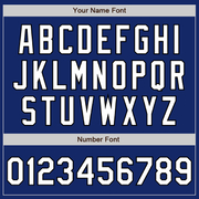 Custom Royal White-Black Authentic Fade Fashion Baseball Jersey