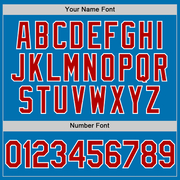 Custom Blue Red-White Authentic Baseball Jersey