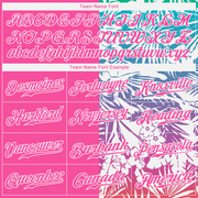 Custom 3D Pattern Design Tropical Palm Leaves Authentic Baseball Jersey