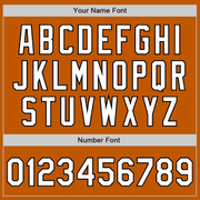 Custom Texas Orange White-Black Authentic Fade Fashion Baseball Jersey