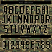 Custom Camo Black-City Cream Authentic Salute To Service Baseball Jersey