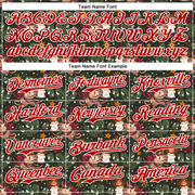 Custom Green Red-White 3D Emi Bee Christmas Mouse Candle Authentic Baseball Jersey