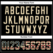 Custom Black Vintage USA Flag-Cream Authentic Sleeveless Baseball Jersey