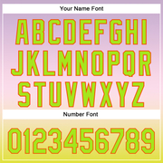 Custom Light Purple Neon Green Light Pink-Orange 3D Halloween Authentic Fade Baseball Jersey