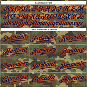Custom Camo Navy-Orange Authentic Salute To Service Baseball Jersey