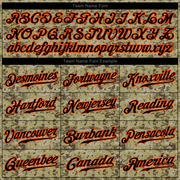 Custom Camo Black-Orange Authentic Salute To Service Baseball Jersey