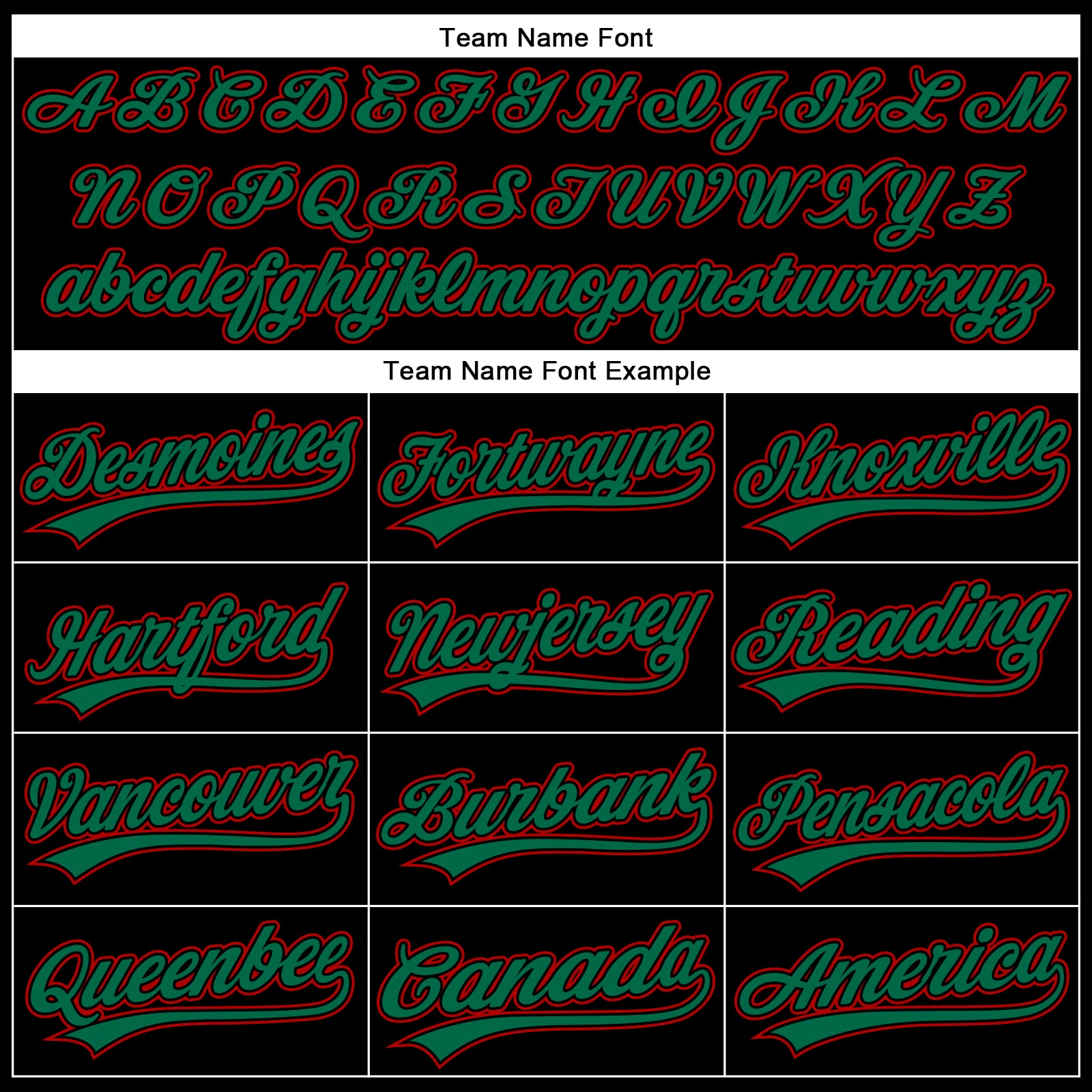 Custom Black Kelly Green-Red 3D Pattern Design Curve Solid Authentic Baseball Jersey