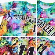 Custom Scratch Graffiti Pattern Black-White 3D Authentic Baseball Jersey