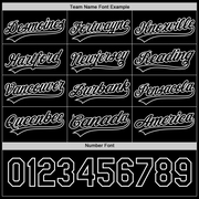 Custom Black Kelly Green-Red 3D Funny Christmas Authentic Baseball Jersey