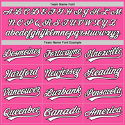 Custom Graffiti Pattern Pink Light Blue-Black 3D Scratch Authentic Baseball Jersey