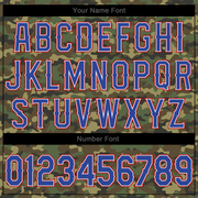 Custom Camo Royal-Red Authentic Salute To Service Baseball Jersey