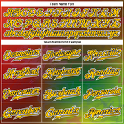 Custom Graffiti Pattern Gold-Black 3D Authentic Baseball Jersey