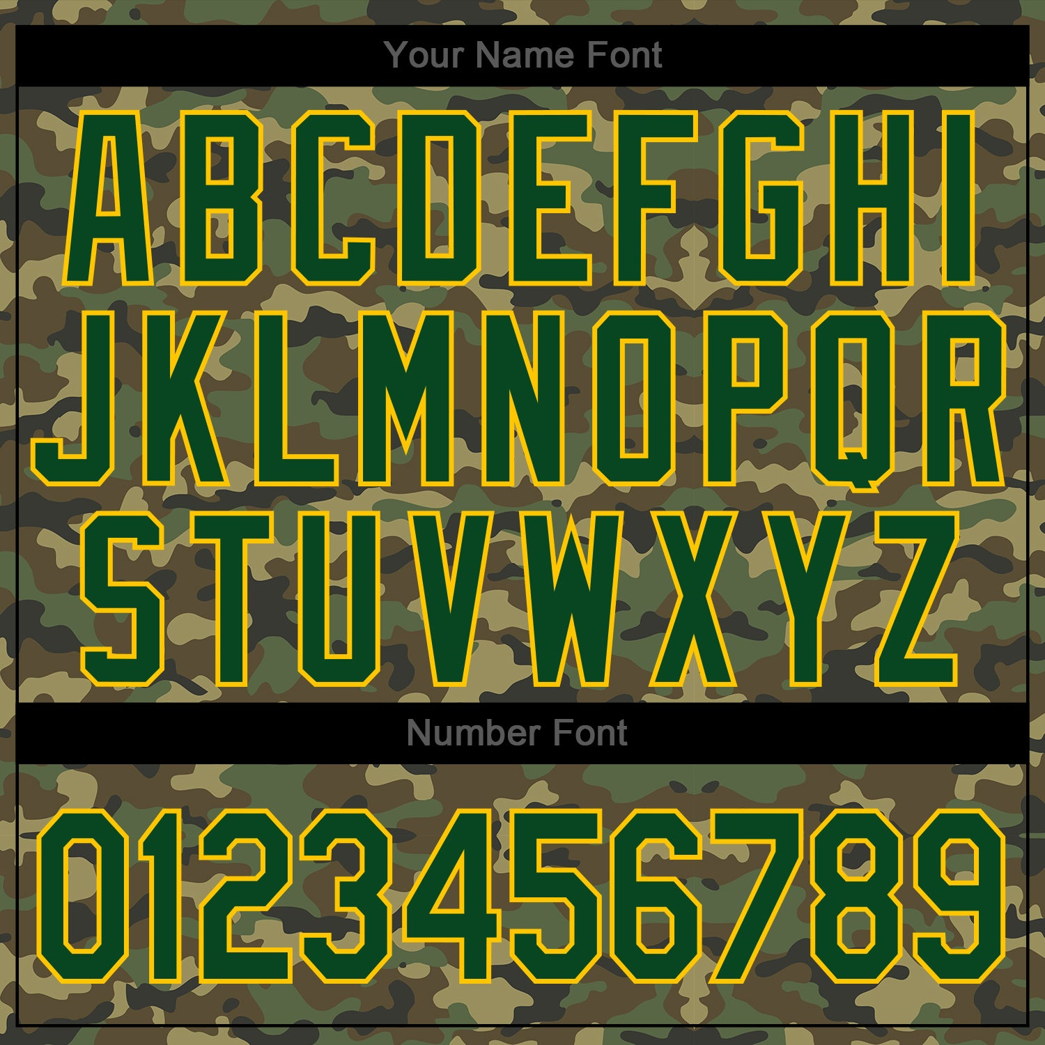 Custom Camo Green-Gold Authentic Salute To Service Baseball Jersey