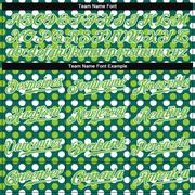 Custom Kelly Green Neon Green-White 3D Pattern Design Authentic St. Patrick's Day Baseball Jersey