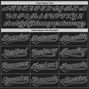 Custom Graffiti Pattern Black Purple-Gray 3D Scratch Authentic Baseball Jersey
