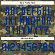 Custom Camo Royal-Red Authentic Salute To Service Baseball Jersey