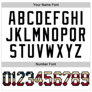 Custom White Black Pinstripe Vintage USA Flag Authentic Sleeveless Baseball Jersey