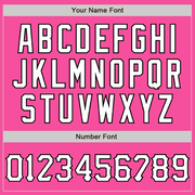 Custom Graffiti Pattern Pink Light Blue-Black 3D Scratch Authentic Baseball Jersey