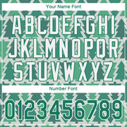 Custom Kelly Green Kelly Green-White Christmas 3D Authentic Baseball Jersey