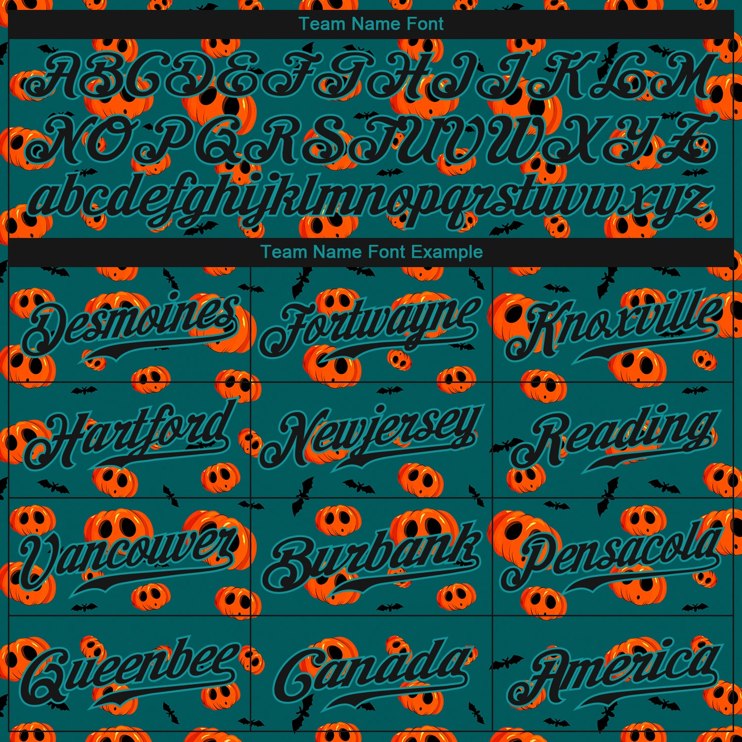 Custom 3D Pattern Halloween Pumpkins Authentic Baseball Jersey